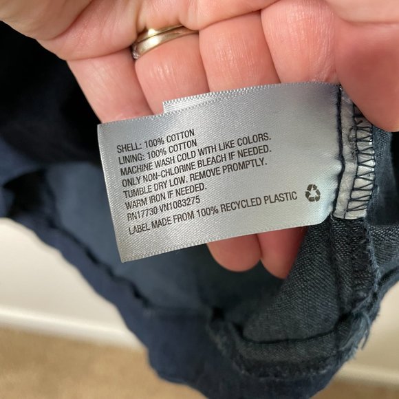 A New Day Dark Blue Chambray Denim Dress Small - Picture 3 of 5